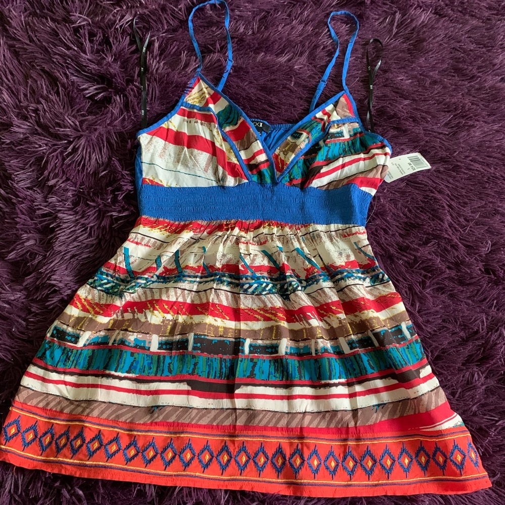 Printed spaghetti strap top